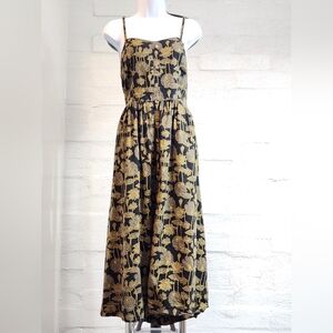 Sun dress small black and yellow
